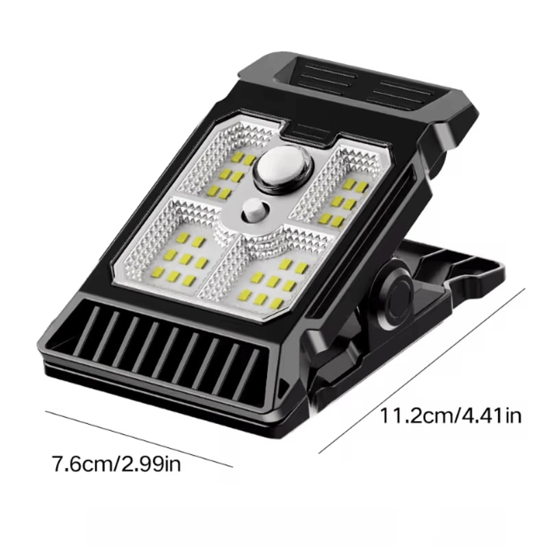 Solar Powered Garden Lamp Outdoor Motion Sensor ClipOn Lawn Light For Yard Patio Courtyard 5
