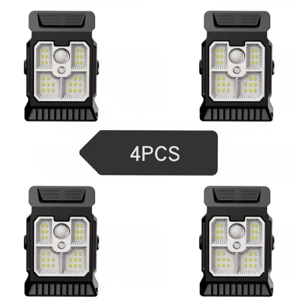 Solar Powered Garden Lamp Outdoor Motion Sensor ClipOn Lawn Light For Yard Patio Courtyard 8