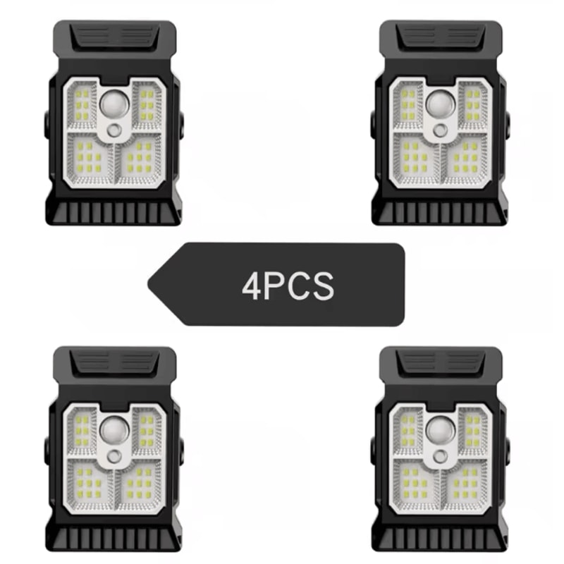 Solar Powered Garden Lamp Outdoor Motion Sensor ClipOn Lawn Light For Yard Patio Courtyard 8