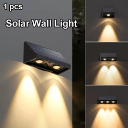 solar wall light outdoor waterproof led porch light automatic dusk to dawn garden balcony lamp