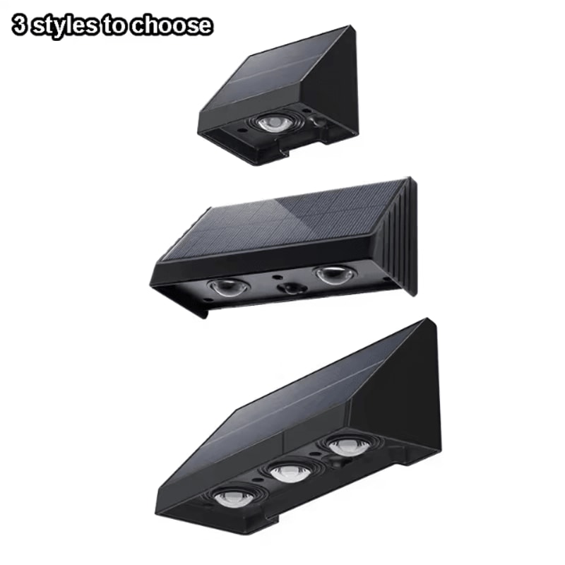 Solar Wall Light Outdoor Waterproof LED Porch Light Automatic Dusk To Dawn Garden Balcony Lamp 4