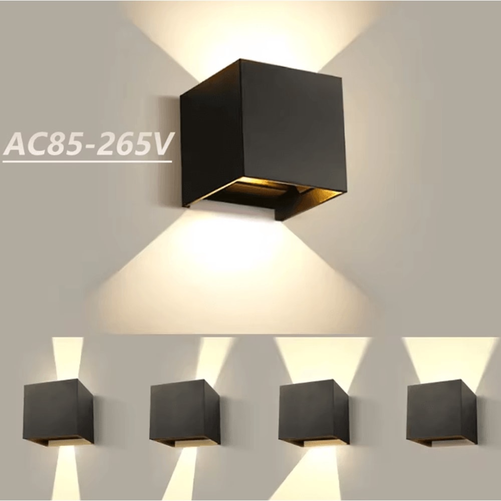 Modern LED Wall Lamp Adjustable Outdoor And Indoor Cube Wall Light AC110V 220V 0