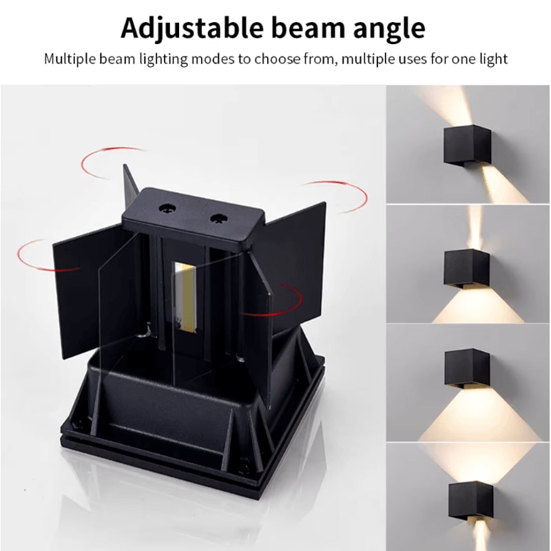 Modern LED Wall Lamp Adjustable Outdoor And Indoor Cube Wall Light AC110V 220V 3