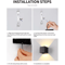 Modern LED Wall Lamp Adjustable Outdoor And Indoor Cube Wall Light AC110V 220V 4