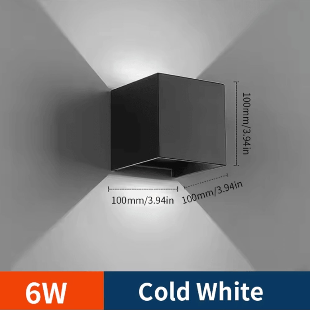 Modern LED Wall Lamp Adjustable Outdoor And Indoor Cube Wall Light AC110V 220V 7