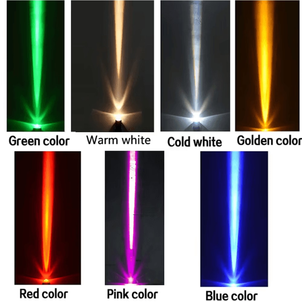 Outdoor LED Wall Spotlight Waterproof AC110V 220V Colored Beam Landscape Lighting 4