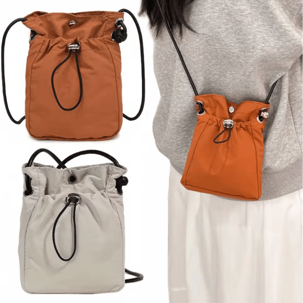 Nylon Crossbody Bag Mini Phone Wallet Multifunctional Square Shoulder Messenger Purse 2