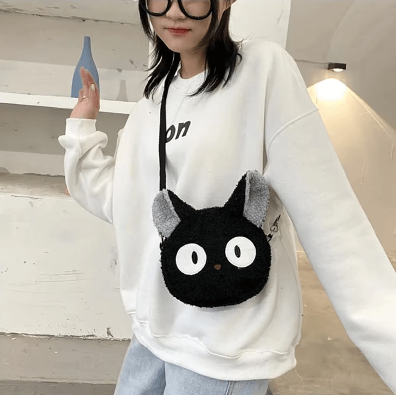 Homefish Japanese Style Cartoon Plush Shoulder Bag For Women Small Phone And Purse 2