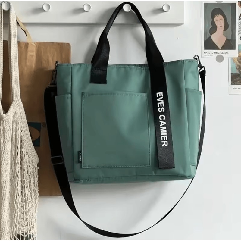 Casual Large Capacity Waterproof Nylon Tote Shoulder Bag Fashion Messenger Handbag 9