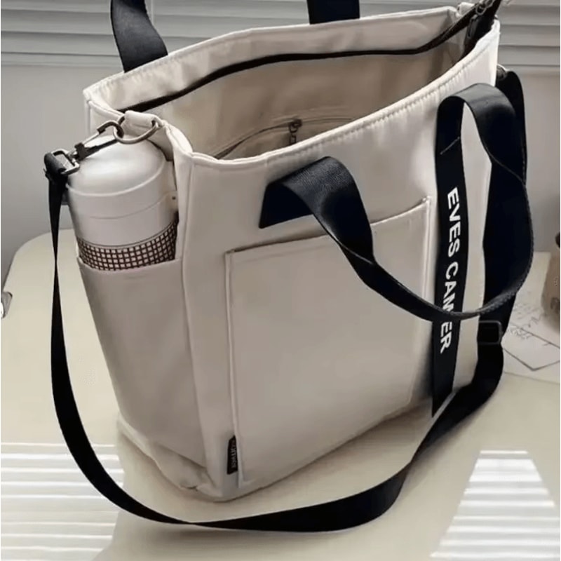 Casual Large Capacity Waterproof Nylon Tote Shoulder Bag Fashion Messenger Handbag 2