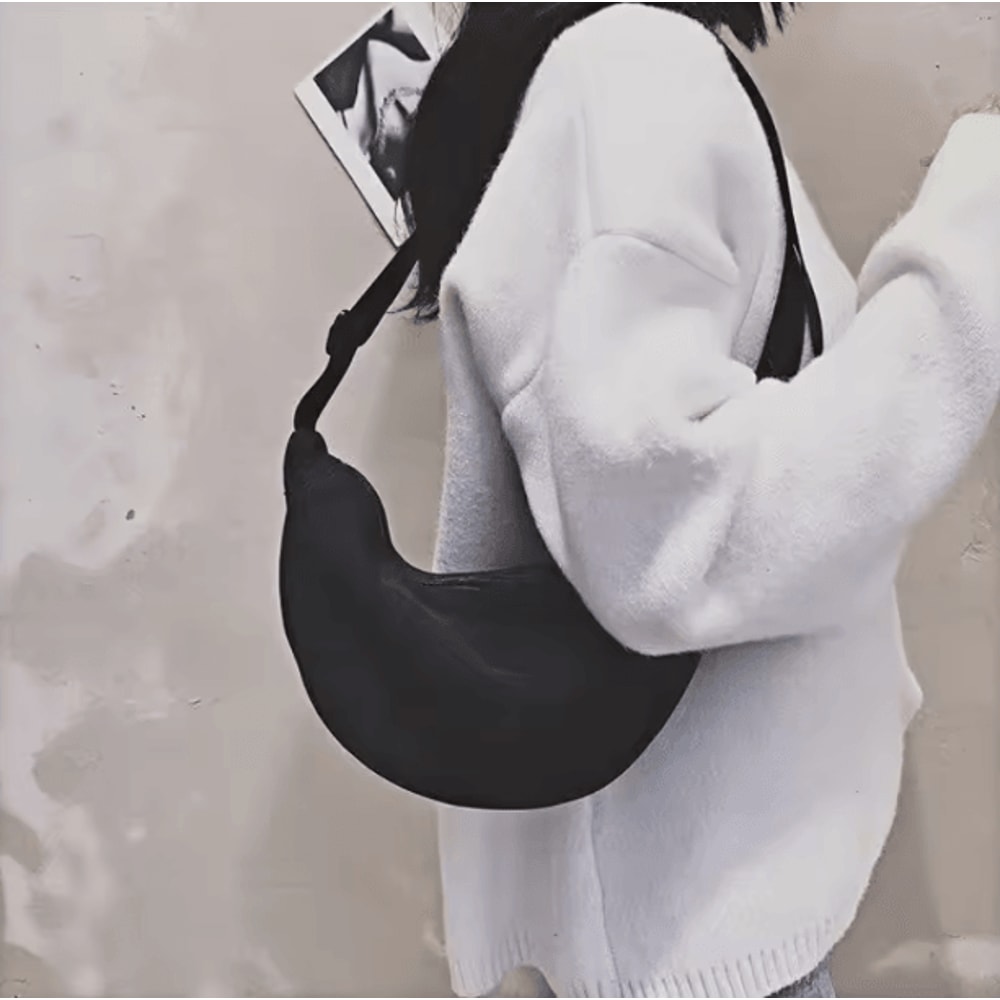 Casual Solid Color Nylon Large Capacity Womens Shoulder And Crossbody Bag 2