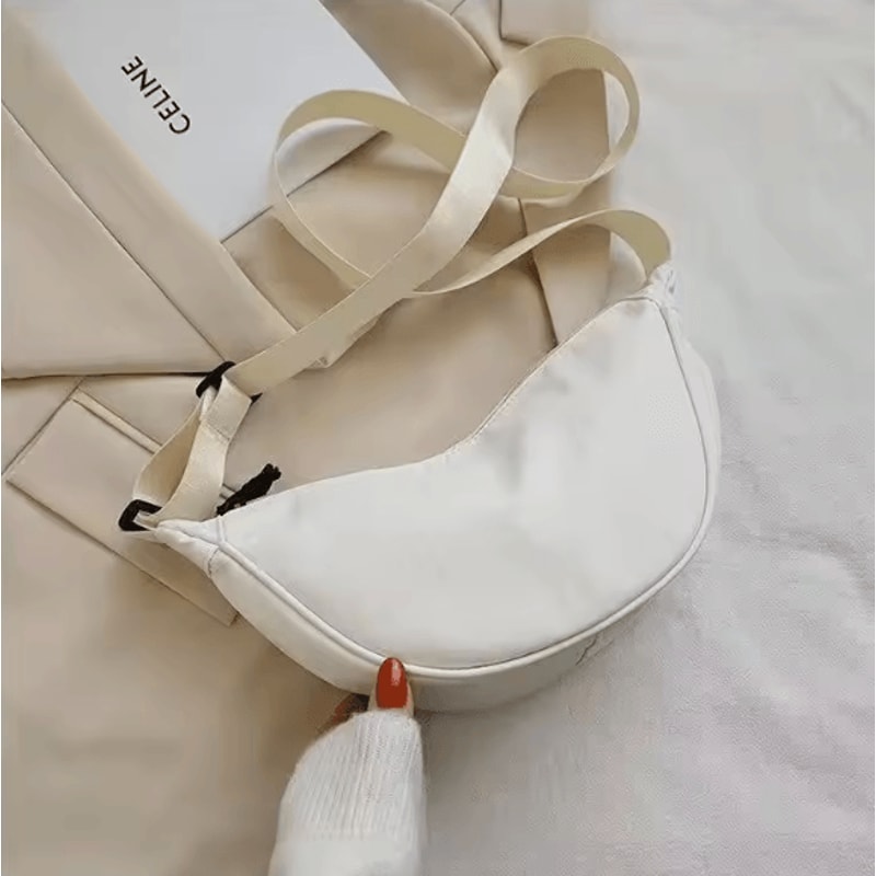 Casual Solid Color Nylon Large Capacity Womens Shoulder And Crossbody Bag 5