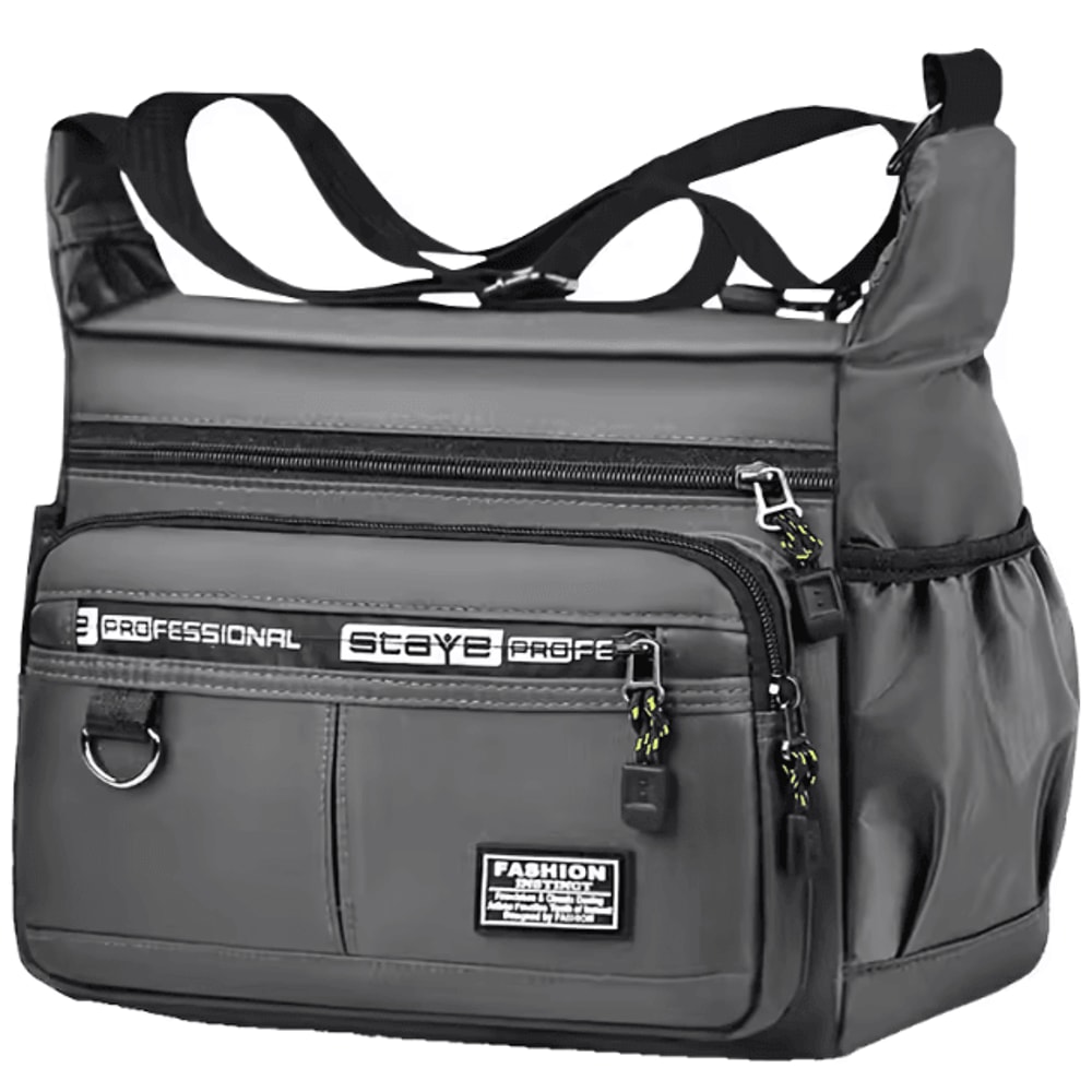 Mens Multi Pocket Crossbody Shoulder Bag Business Single Shoulder Travel Sling Bag 5