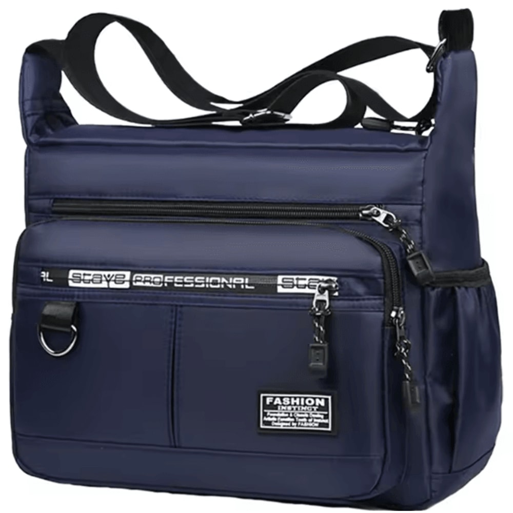 Mens Multi Pocket Crossbody Shoulder Bag Business Single Shoulder Travel Sling Bag 7