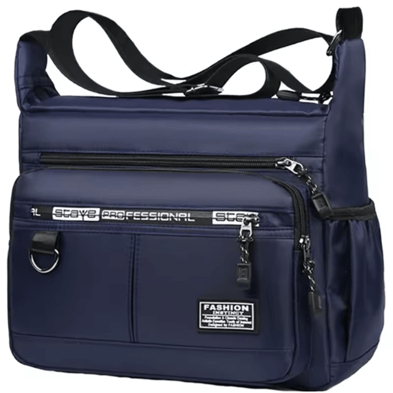 Mens Multi Pocket Crossbody Shoulder Bag Business Single Shoulder Travel Sling Bag 7