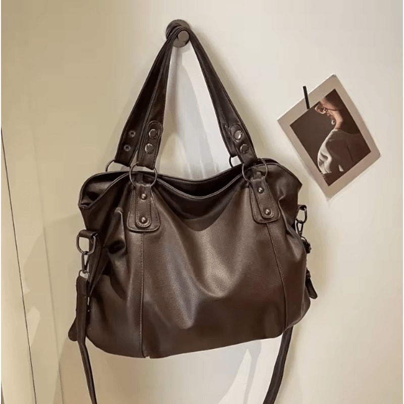 Women Shoulder Bag Soft Interior Compartment PU Leather Handbag 14