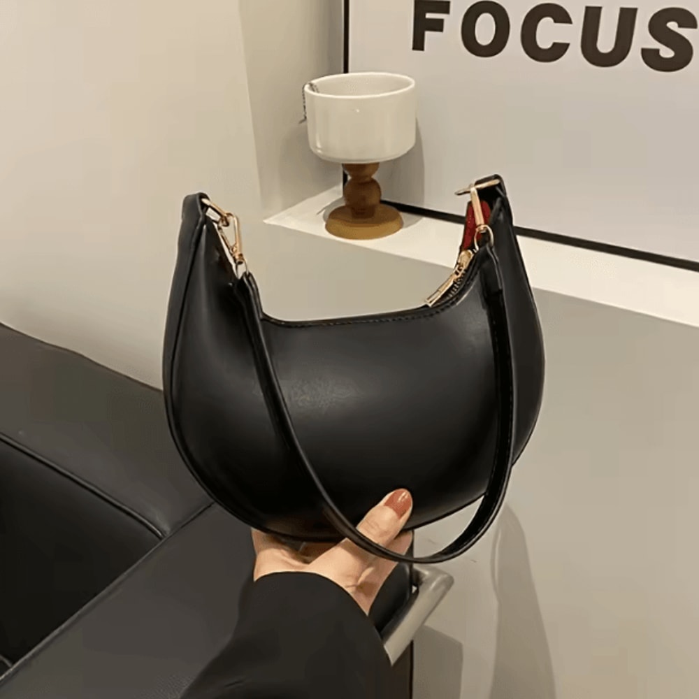 Luxury Moon Shaped Women Shoulder Bag Fashion Single Shoulder Designer Handbag Chic Compact Crossbo 6