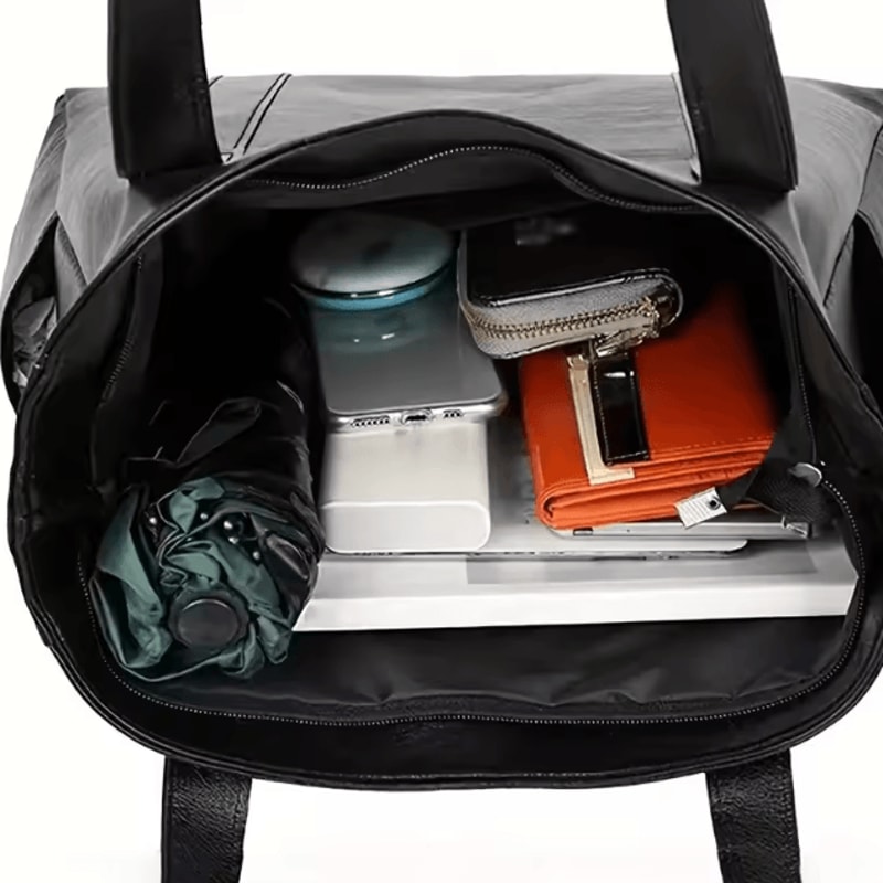 Vintage Large Capacity Canvas Womens Shoulder Tote Bag For Travel Commuting 3