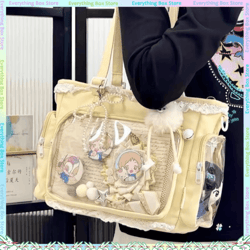 ballet girl japanese itabag shoulder bag anime crossbody casual canvas tote