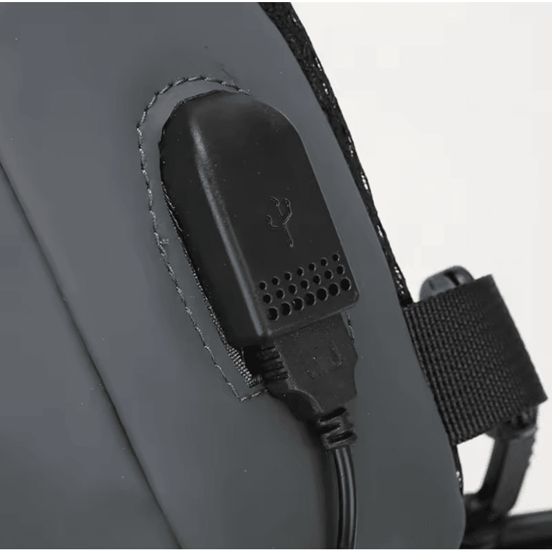 Mens USB Chest Bag Large Capacity Crossbody Lightweight Commuter And Travel Bag 2