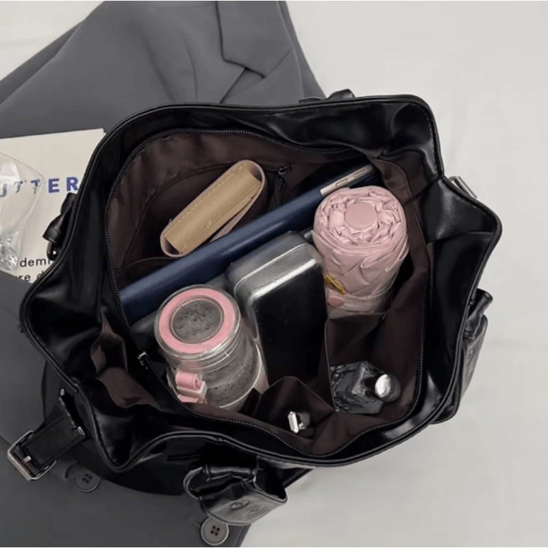 Retro Large Capacity Shoulder Bag For Women Classic Luxury PU Leather Tote And Crossbody 4