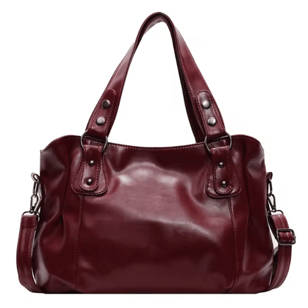 Retro Large Capacity Shoulder Bag For Women Classic Luxury PU Leather Tote And Crossbody 7