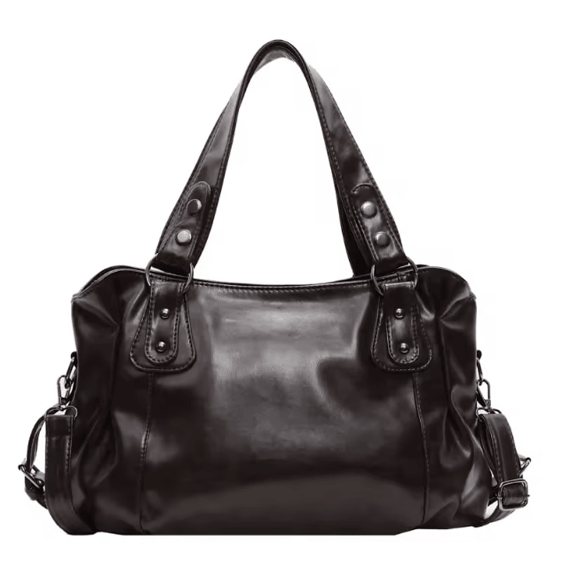 Retro Large Capacity Shoulder Bag For Women Classic Luxury PU Leather Tote And Crossbody 8