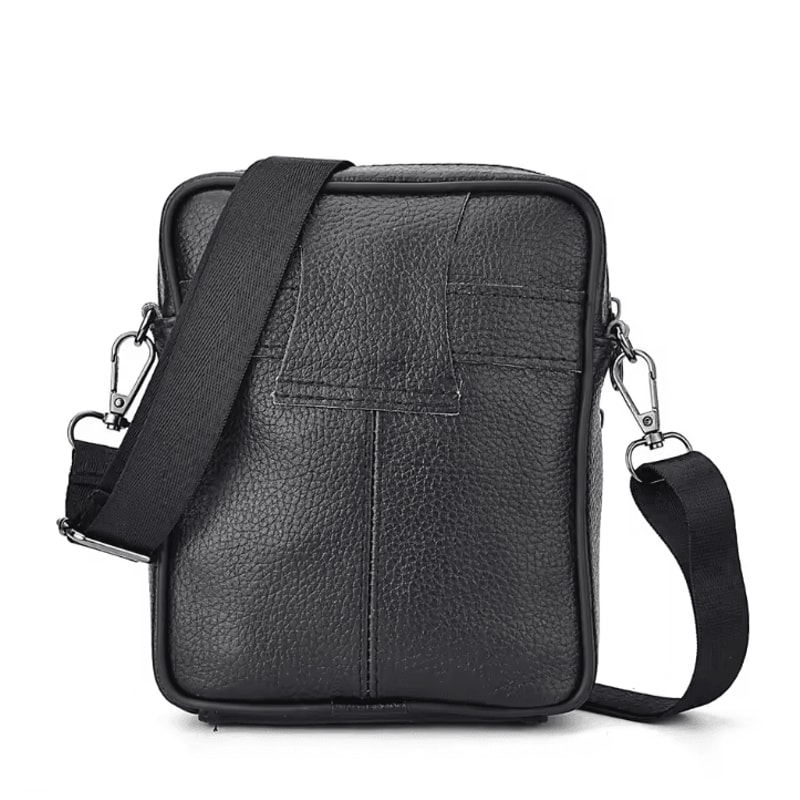 Mens Genuine Leather Crossbody Bag High Quality Retro Business Messenger Bag 2