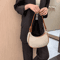 Fashionable Underarm Womens Shoulder Bag Soft PU Leather Trendy Square Handbag 2