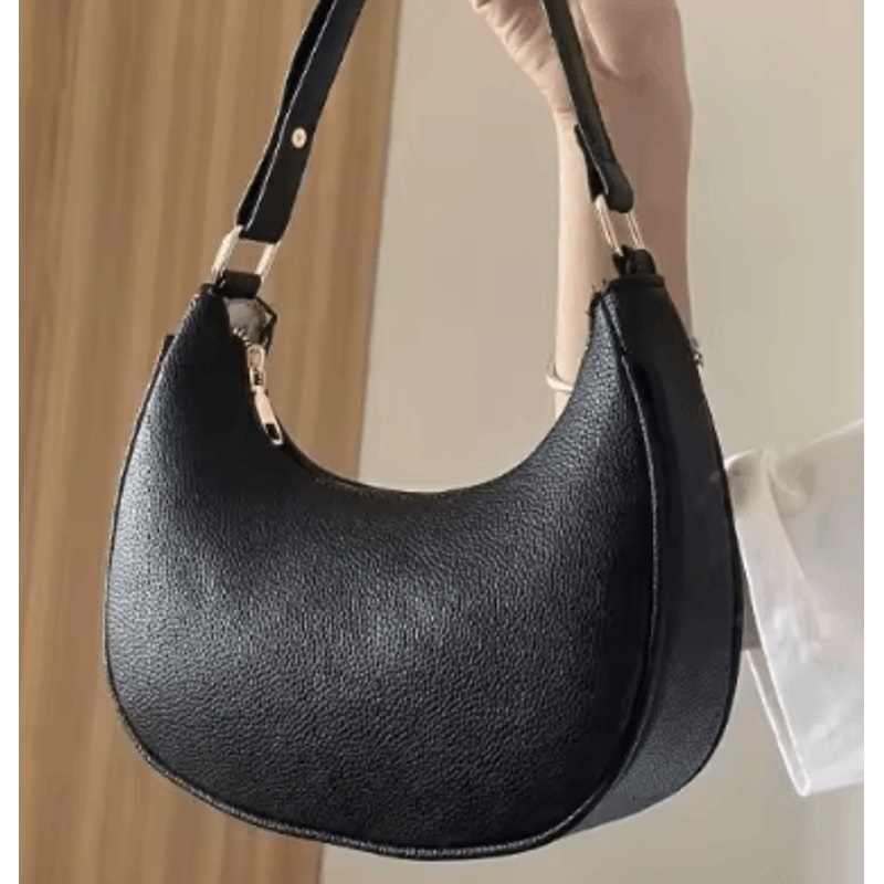 Fashionable Underarm Womens Shoulder Bag Soft PU Leather Trendy Square Handbag 6