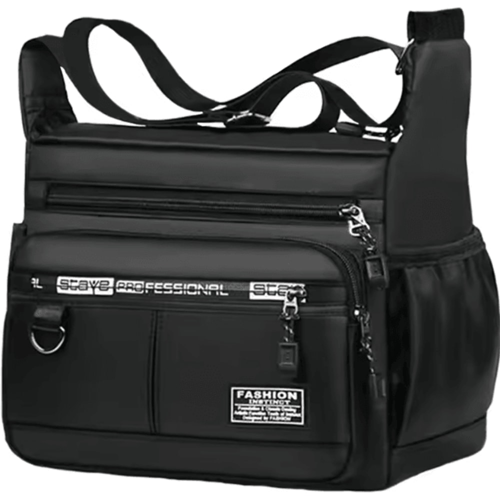 Mens Cross Body Bag Adjustable Shoulder Business Multi Pocket Everyday Messenger Bag 5