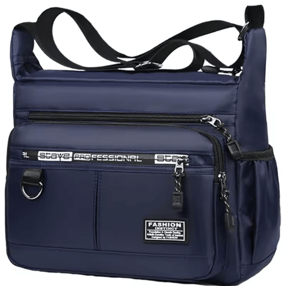 Mens Cross Body Bag Adjustable Shoulder Business Multi Pocket Everyday Messenger Bag 6