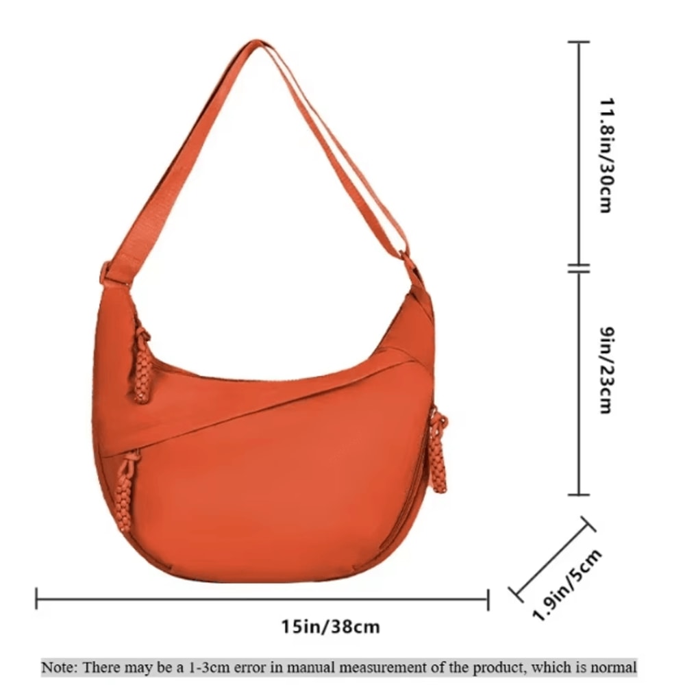 Trendy Womens Soft Cloth Shoulder Bag Large Casual Handbag Crossbody Tote 5