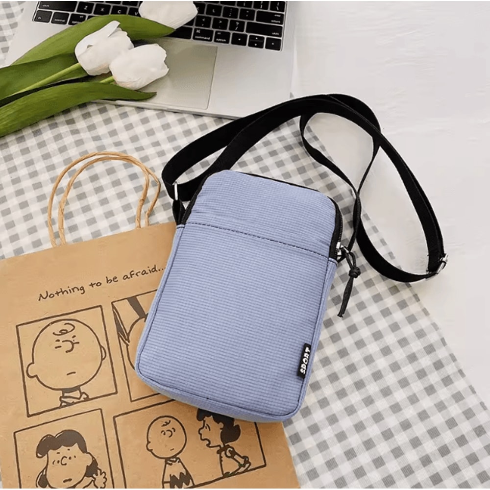 Mini Phone Pouch Lightweight Canvas Crossbody Small Shoulder Tote Bag 11