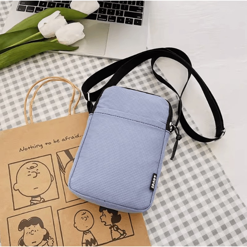 Mini Phone Pouch Lightweight Canvas Crossbody Small Shoulder Tote Bag 11