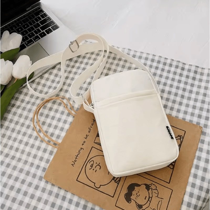 Mini Phone Pouch Lightweight Canvas Crossbody Small Shoulder Tote Bag 6