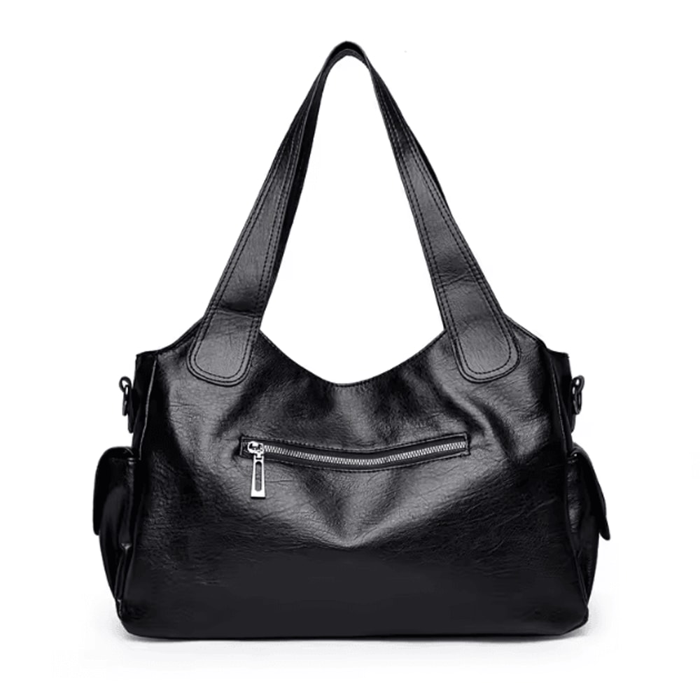 PU Shoulder Bag For Women Daily Commuter Handbag Zipper Closure Everyday Tote 1