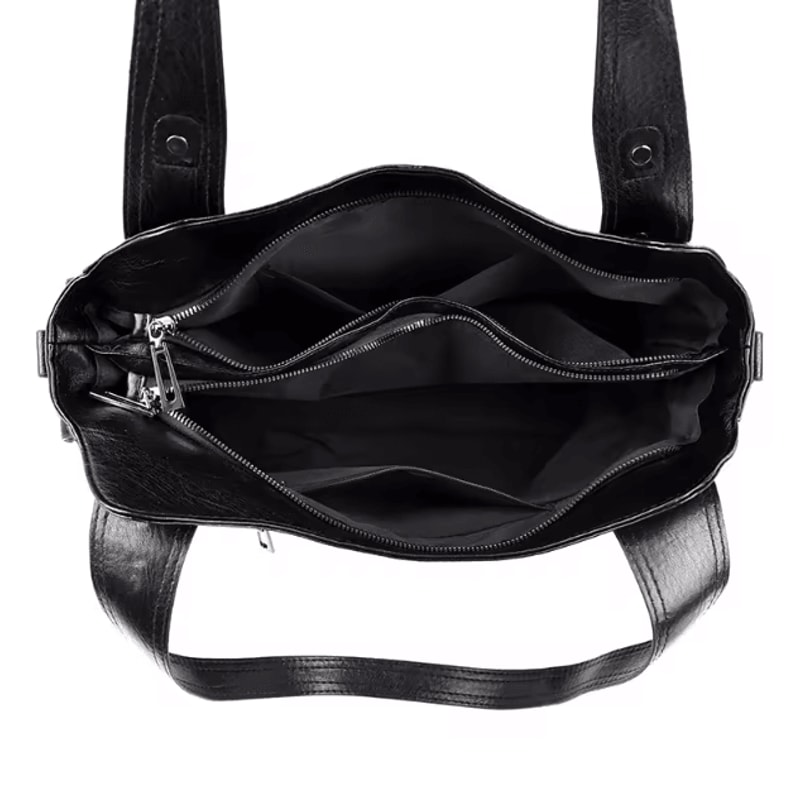 PU Shoulder Bag For Women Daily Commuter Handbag Zipper Closure Everyday Tote 4