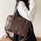 Japanese Style JK Shoulder Bag PU Leather Crossbody Everyday Casual Handbag 0