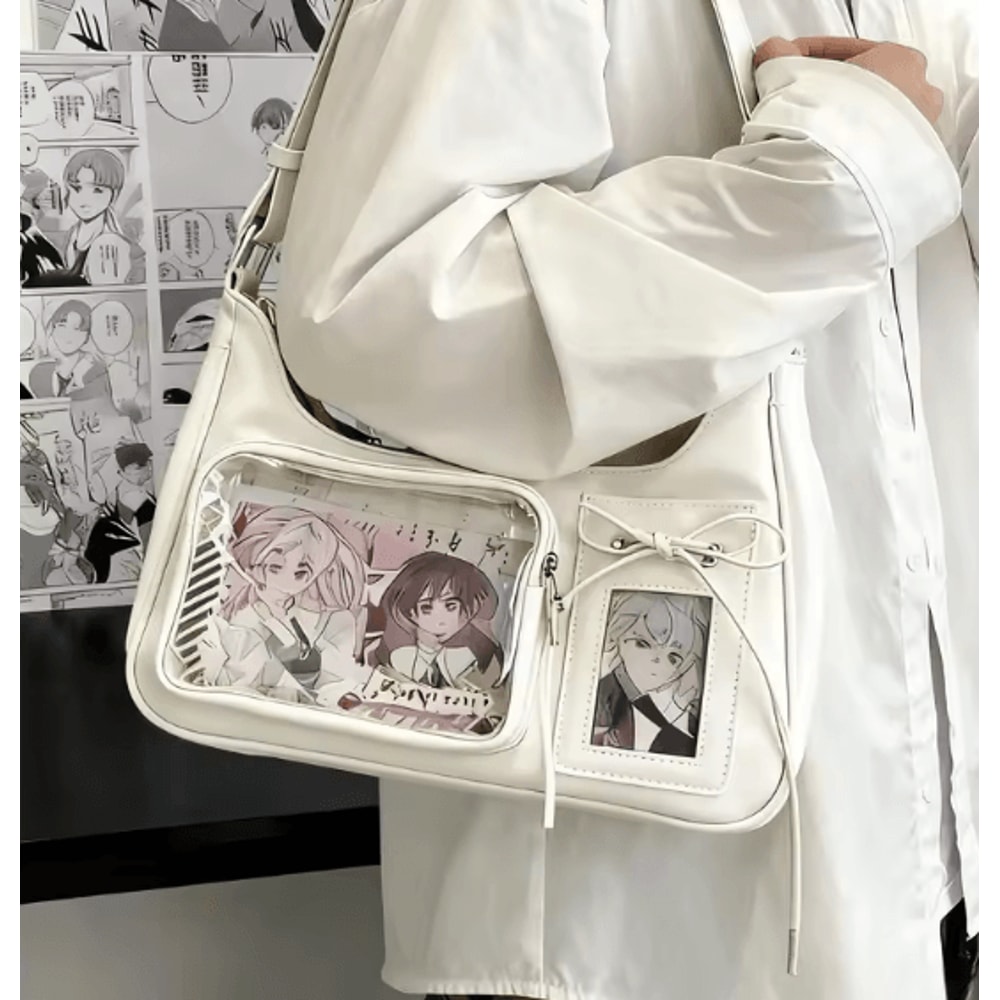 Y2K Ita Bag Transparent Shoulder Crossbody Harajuku Style Japanese Handbag 1