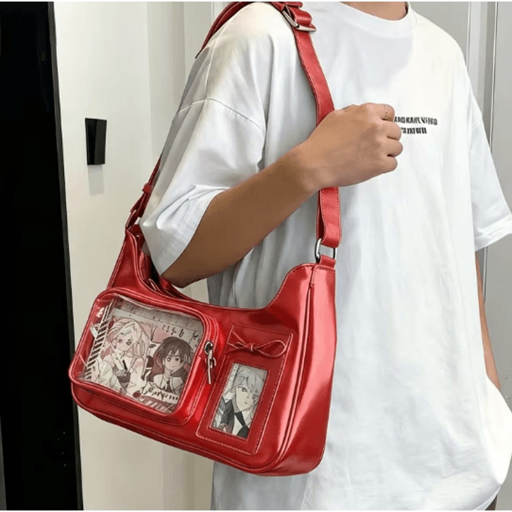 Y2K Ita Bag Transparent Shoulder Crossbody Harajuku Style Japanese Handbag 2