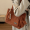 Corduroy Tote Bag With Multi Pockets Large Everyday Casual Shoulder Bag For Women 1