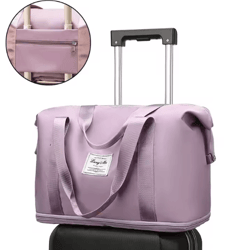 large capacity travel bag for women portable duffel sports weekend luggage bag