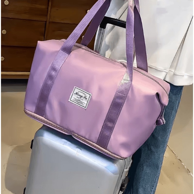 Large Capacity Travel Bag For Women Portable Duffel Sports Weekend Luggage Bag 1