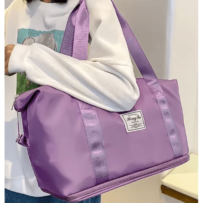 Large Capacity Travel Bag For Women Portable Duffel Sports Weekend Luggage Bag 2