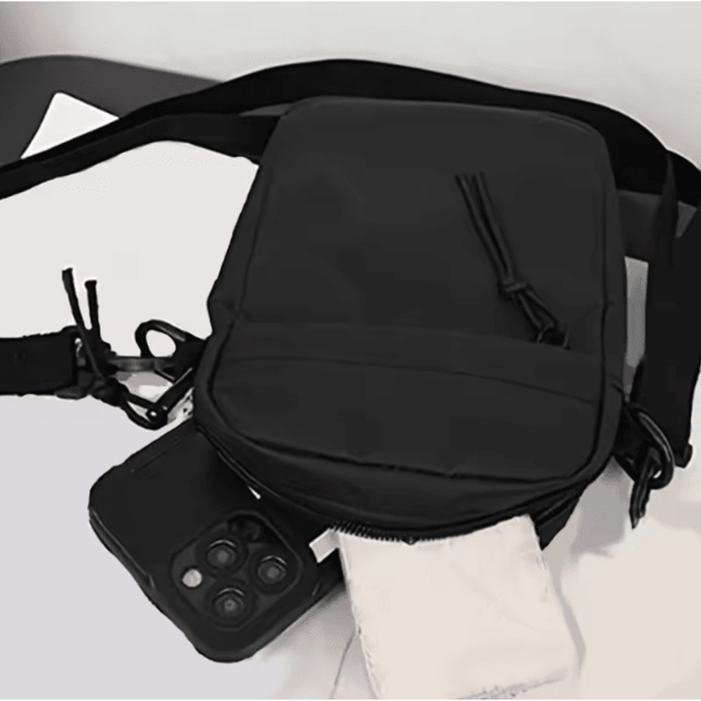 Solid Color Crossbody Shoulder Bag Lightweight Phone Sling Unisex Everyday Bag 1