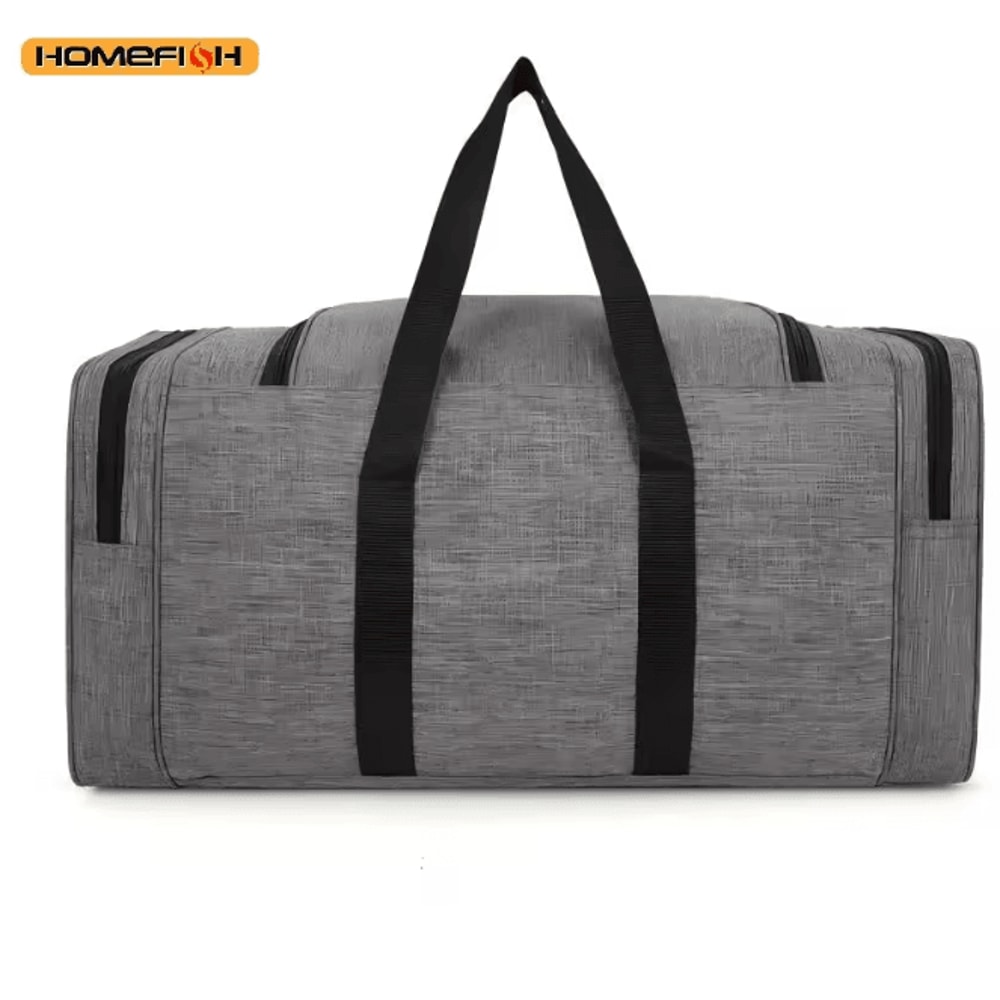 HOMEFISH Oxford Waterproof Travel Duffel Bag Large Capacity Weekend Luggage Bag 4