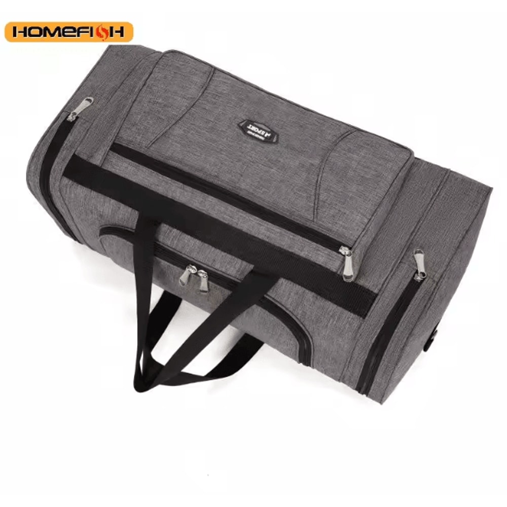 HOMEFISH Oxford Waterproof Travel Duffel Bag Large Capacity Weekend Luggage Bag 6