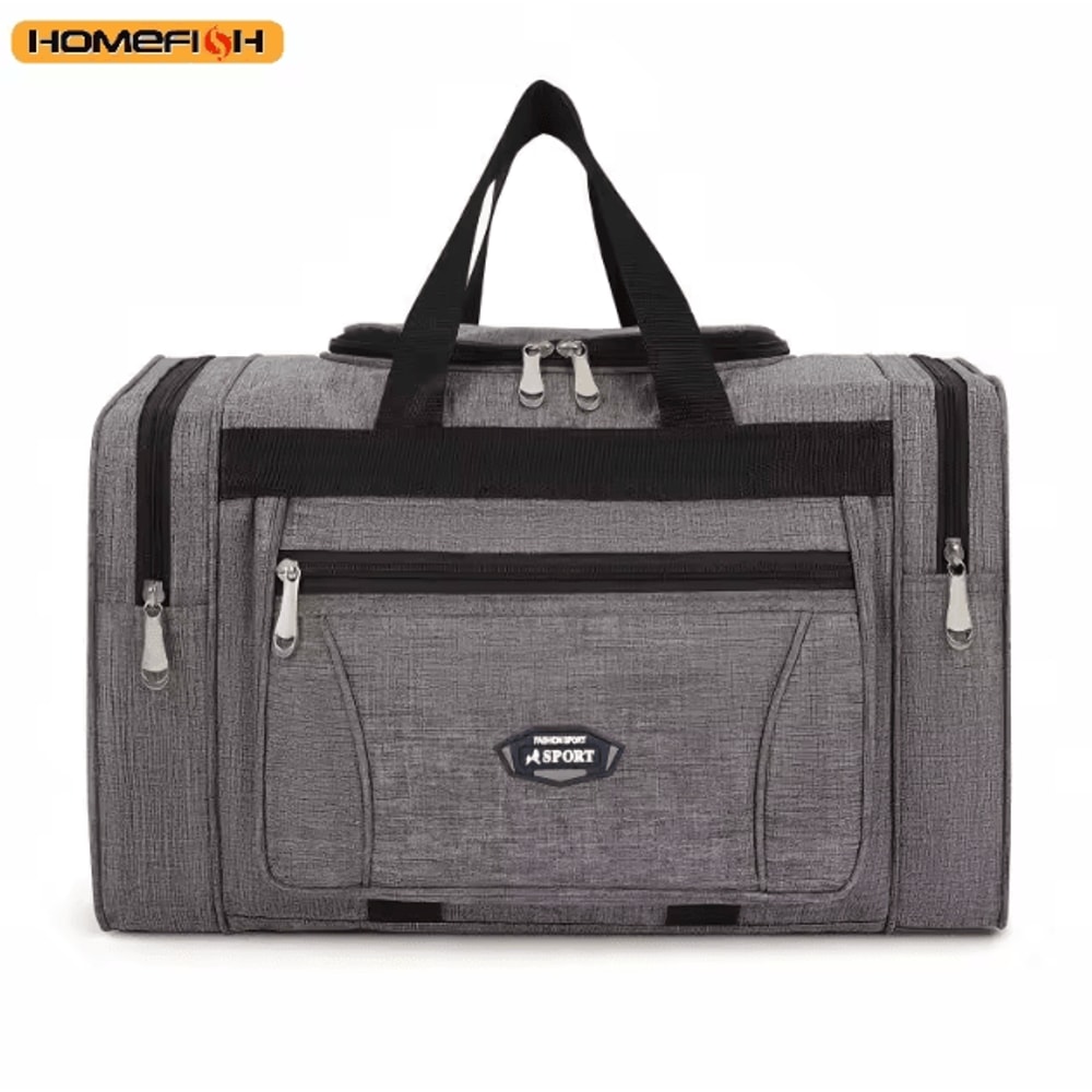 HOMEFISH Oxford Waterproof Travel Duffel Bag Large Capacity Weekend Luggage Bag 7