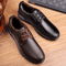 Mens Genuine Leather Casual Lace Up Shoes Lightweight Everyday Comfort Loafers 1